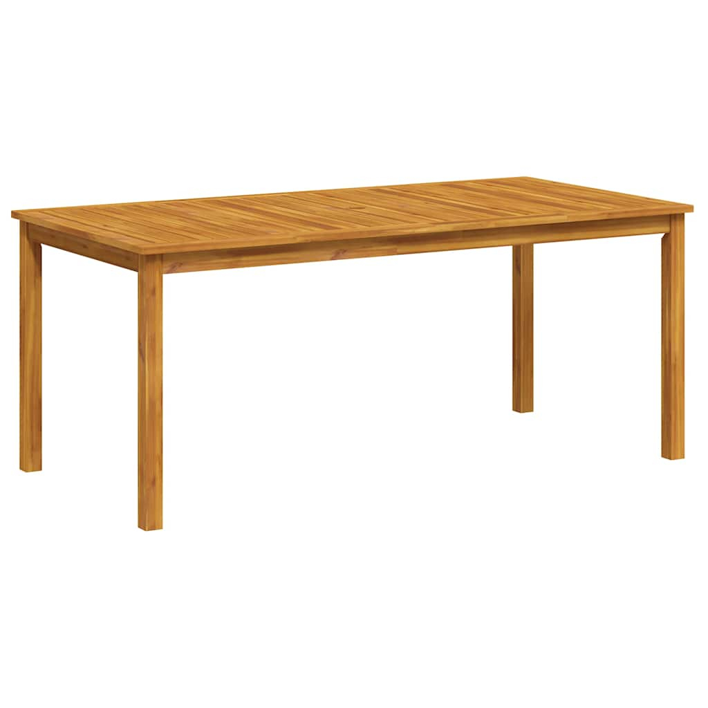 vidaXL mesa de comedor de jardín madera maciza de acacia 180x90x75 cm