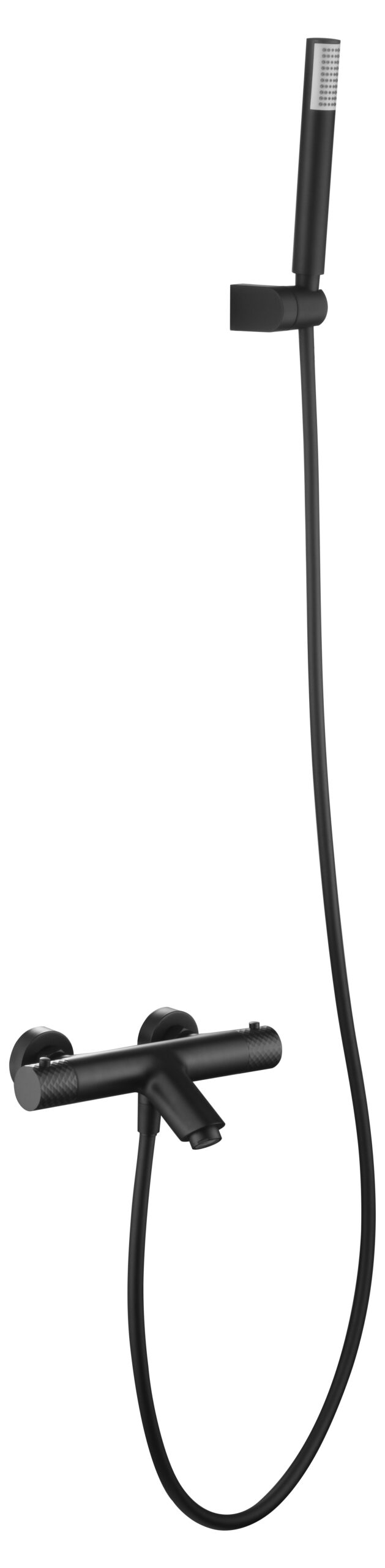 Kit baño/ducha termostático génova negro mate