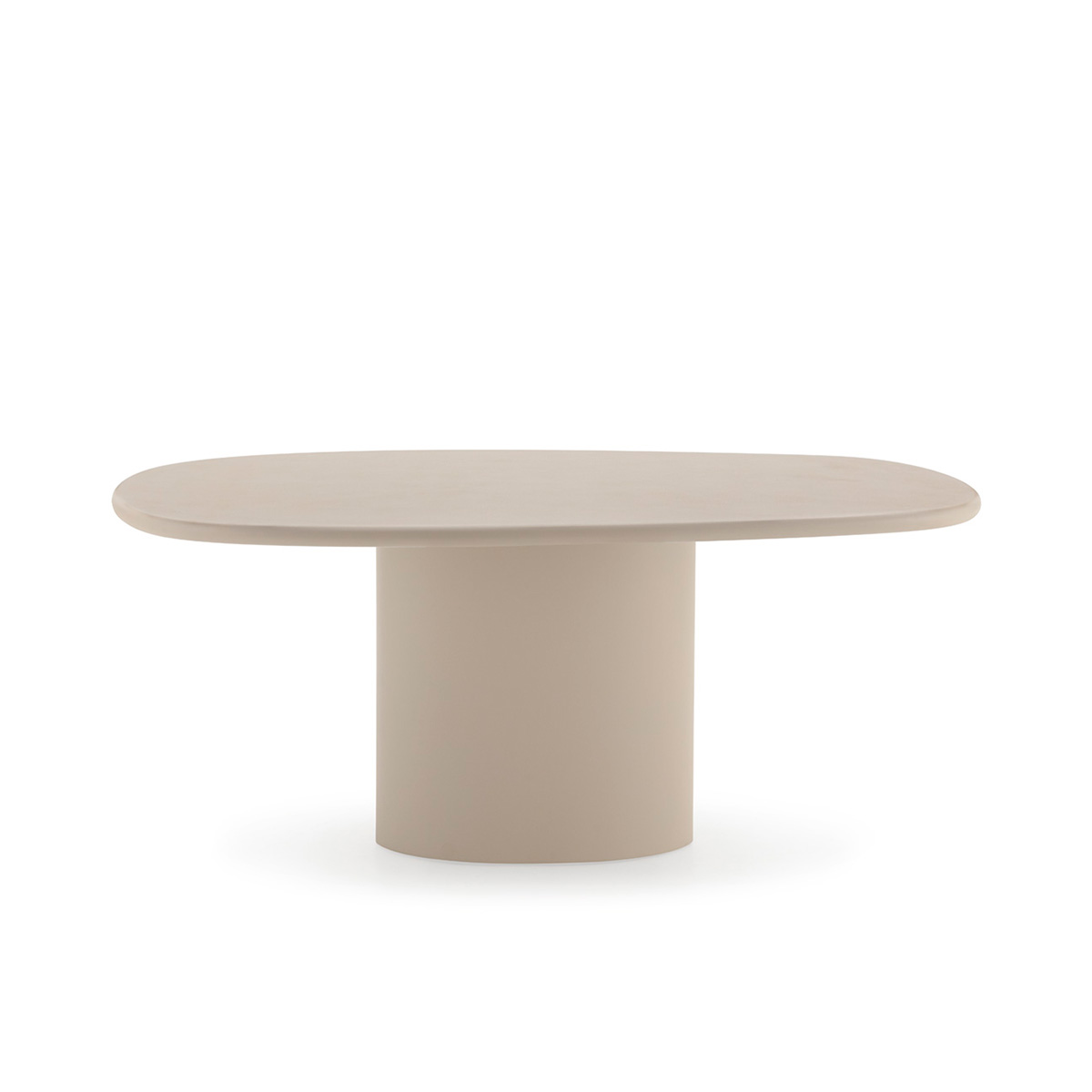 Mesa de comedor 180x119x75 stoneskin topo