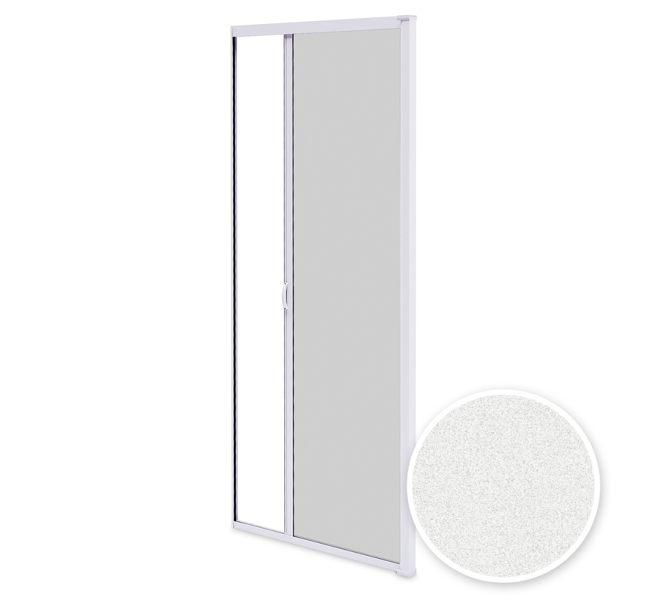 Mosquitera enrollable para puerta 140x230 cm - blanco texturado