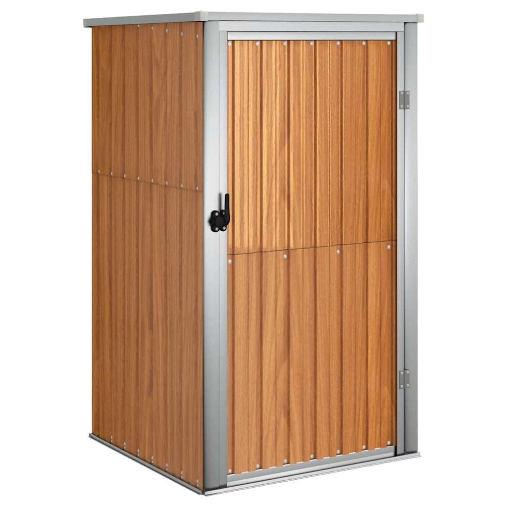 vidaXL cobertizo de herramientas jardín acero galvanizado 88x89x161 cm