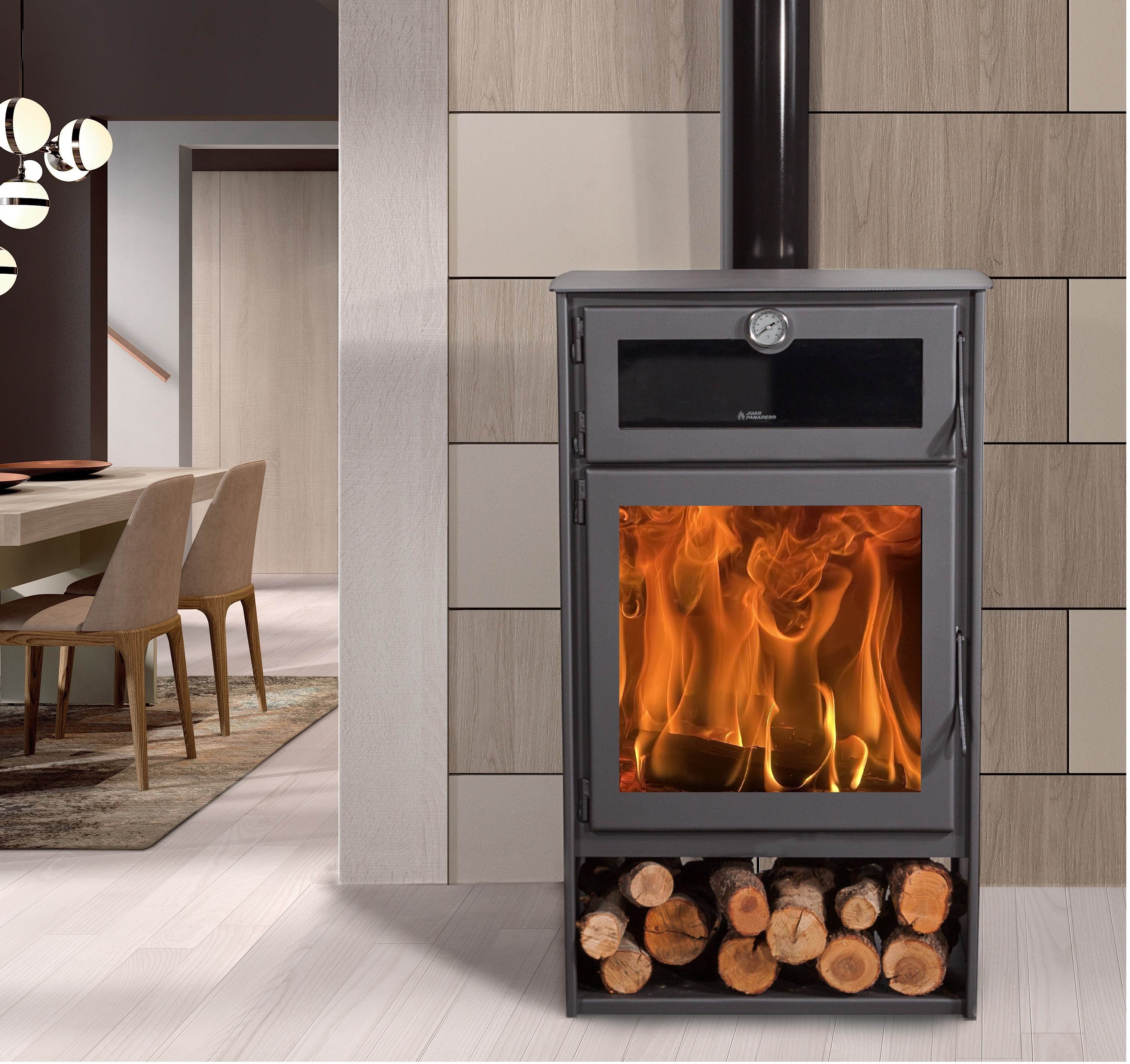 Estufa de leña con Horno Juan Panadero NICE 11 kw / Alto rendimiento 85 %