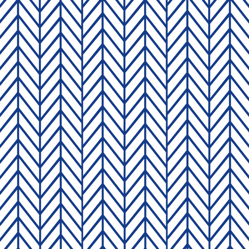 Papel pintado zig zag flechas azules 60cm por 300cm