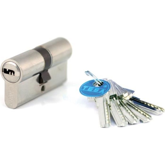Cilindro de seguridad tesa t60 desacoplable - níquel - 30 x 30 - variado -