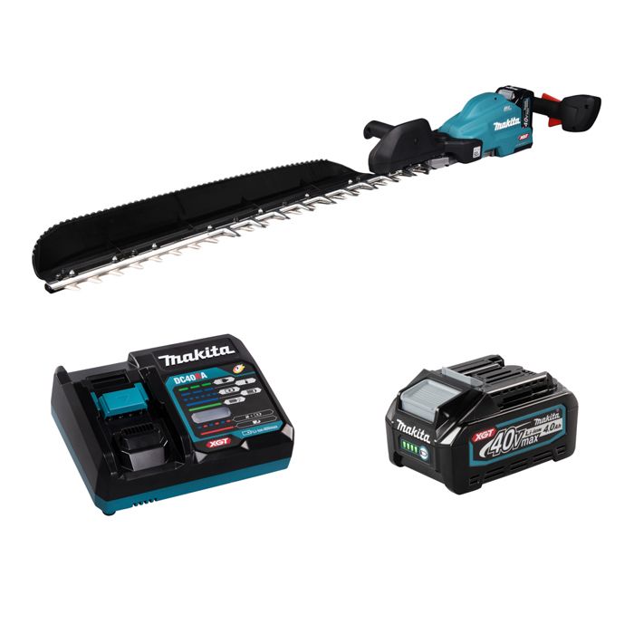 Cortasetos 75 cm 40v max xgt - Makita - 1 batería 40v 4.0ah - cargador - uh