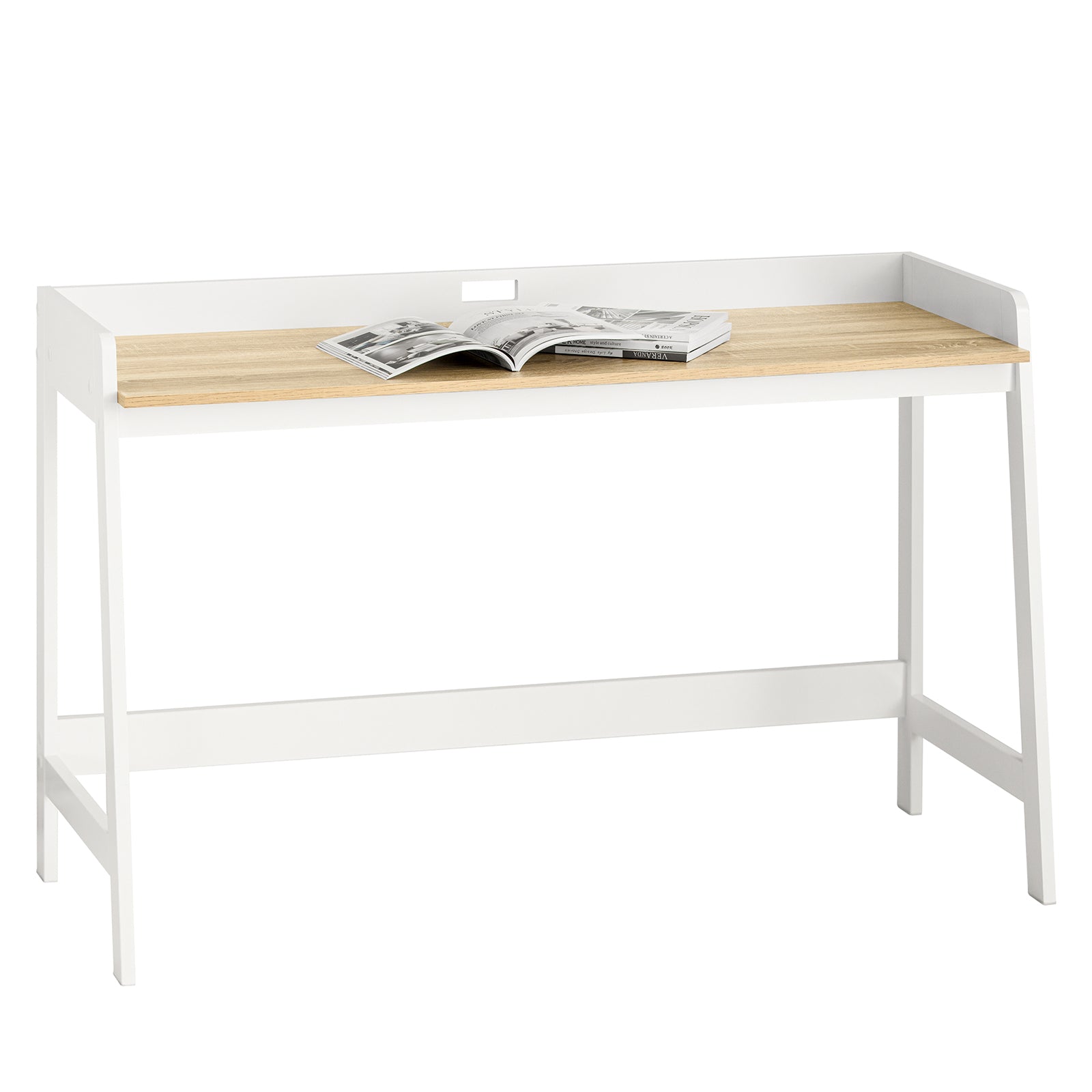Mesa de escritorio con 1 estante fwt41-wn sobuy