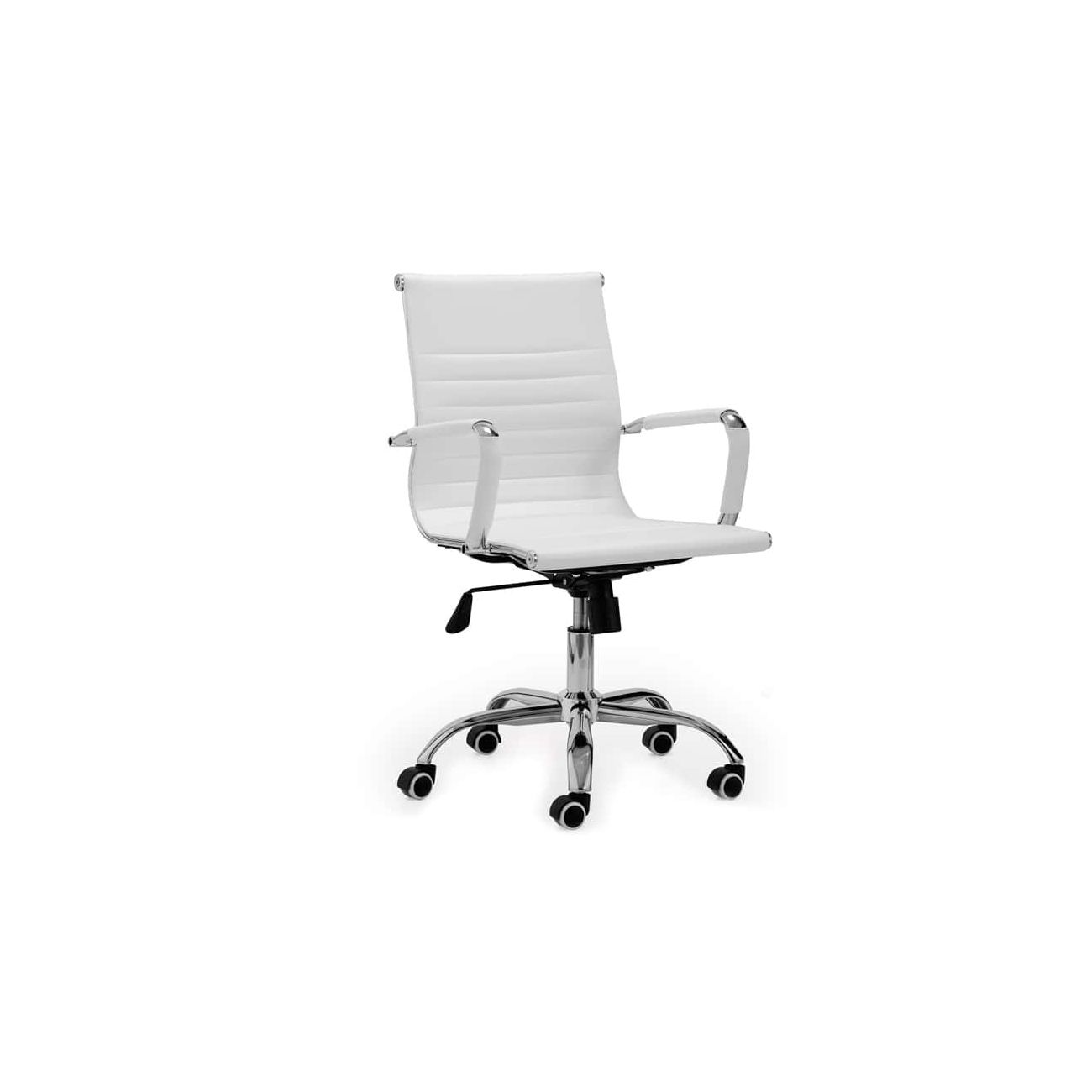 Silla de oficina ergonómica 89-99x64 cm lucy blanco