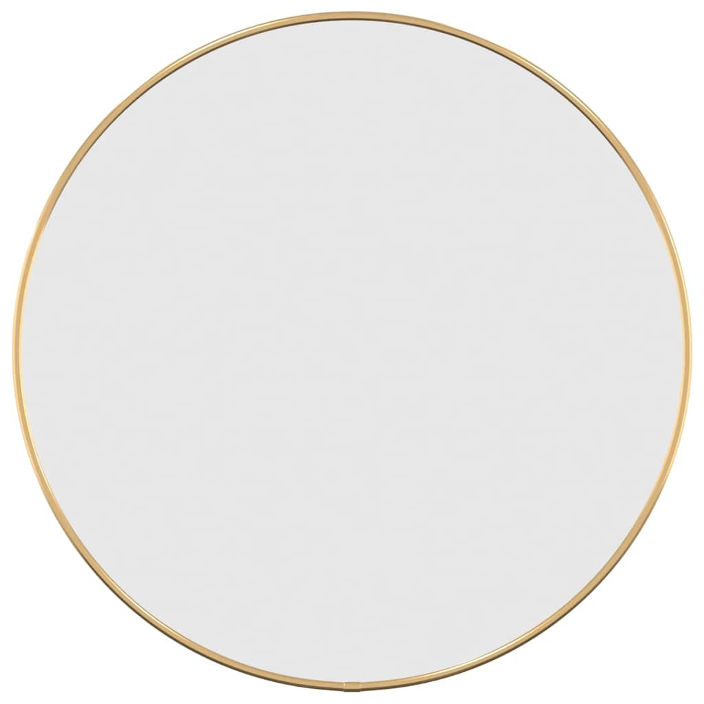 vidaXL espejo de pared redondo dorado ø 50 cm