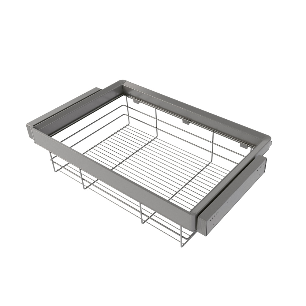 Kit de cajón de alambre y bastidor regulable quartz para armarios, guías