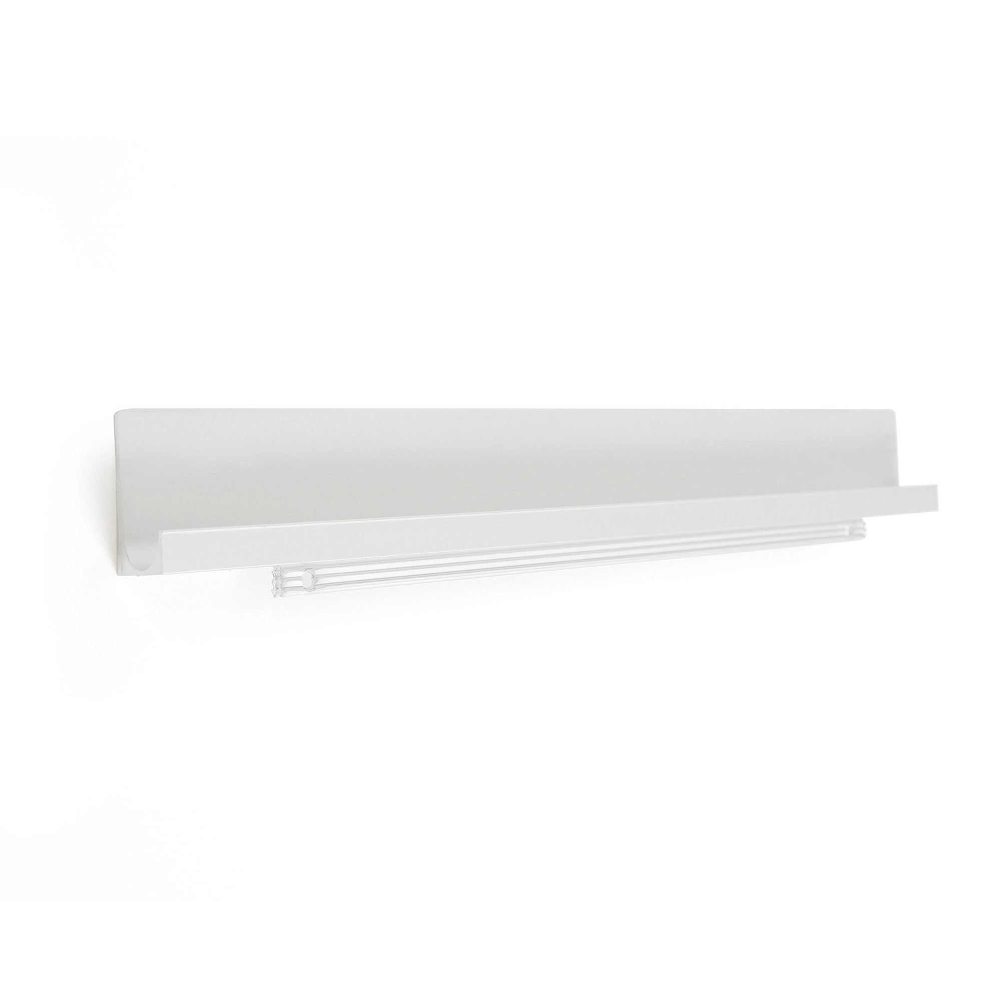 Tirador uñero rei 6120 | 247x43x16 mm | blanco | aluminio