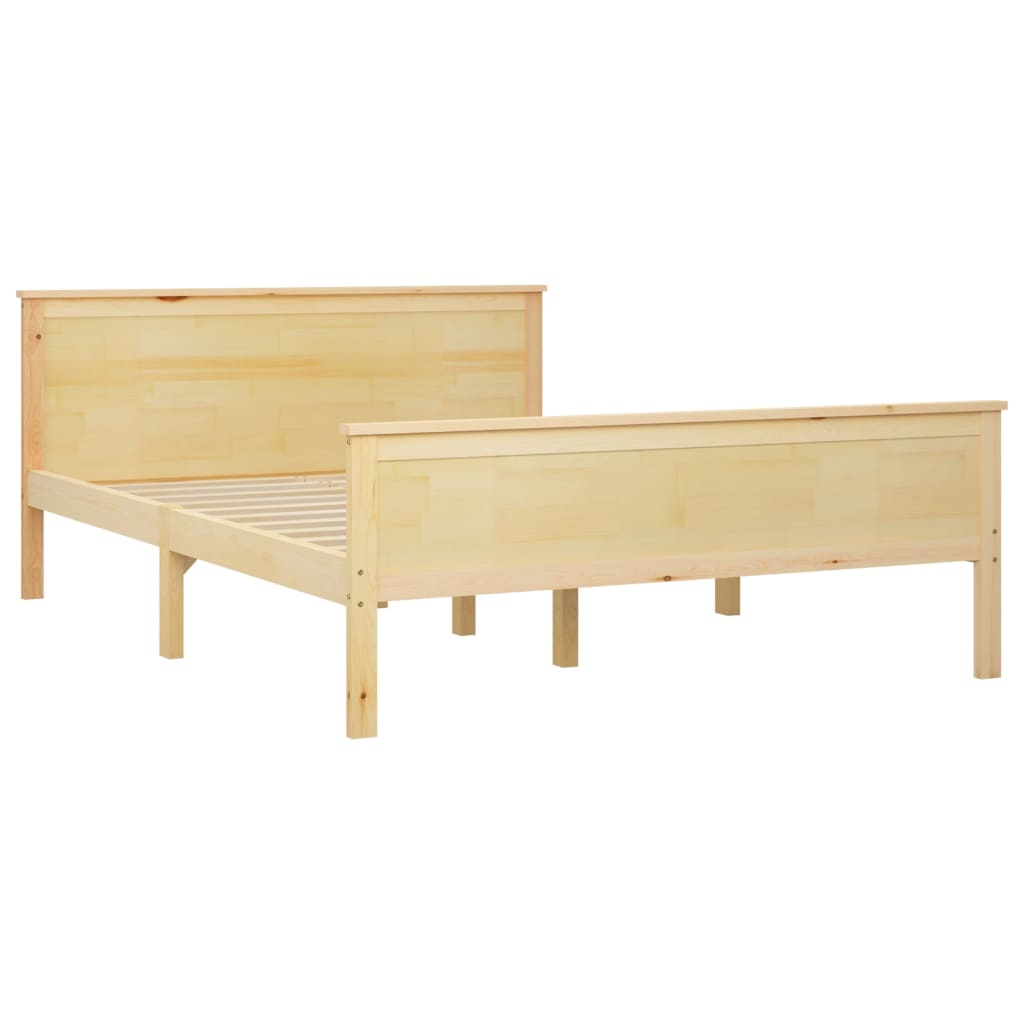 vidaXL estructura de cama sin colchón madera maciza de pino 140x200 cm