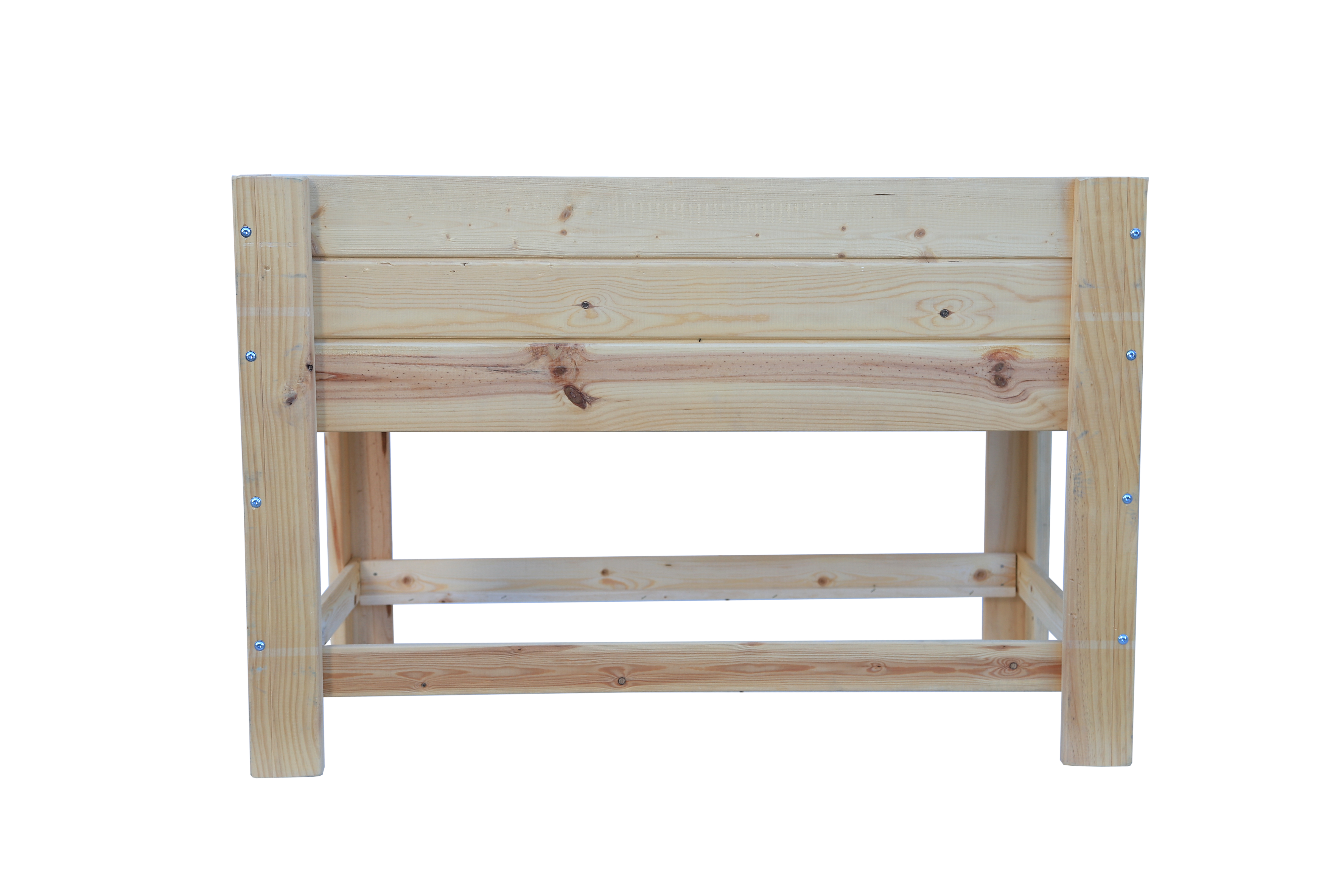 Mesa de cultivo de madera 119x65x80cm 180l huertezuela natu-madelea