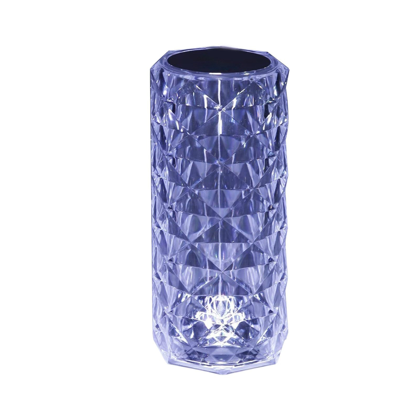 Nettlife lámpara de mesa transparente LED 9x9