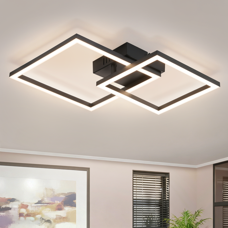 Nettlife regleta 2 focos LED orientables 20w techo negra neutra 4000k