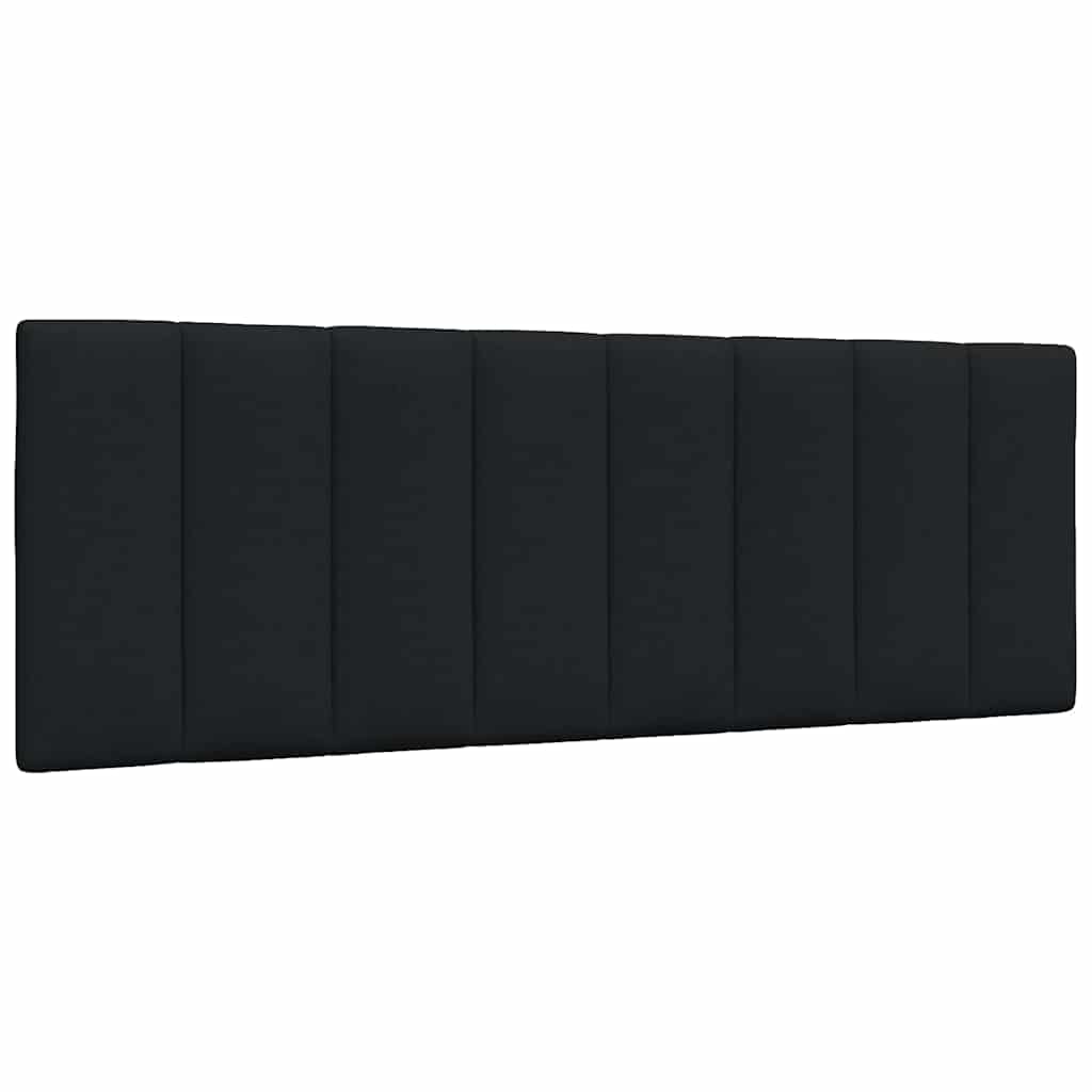 Cabecero de cama acolchado tela negro 140 cm eso4782