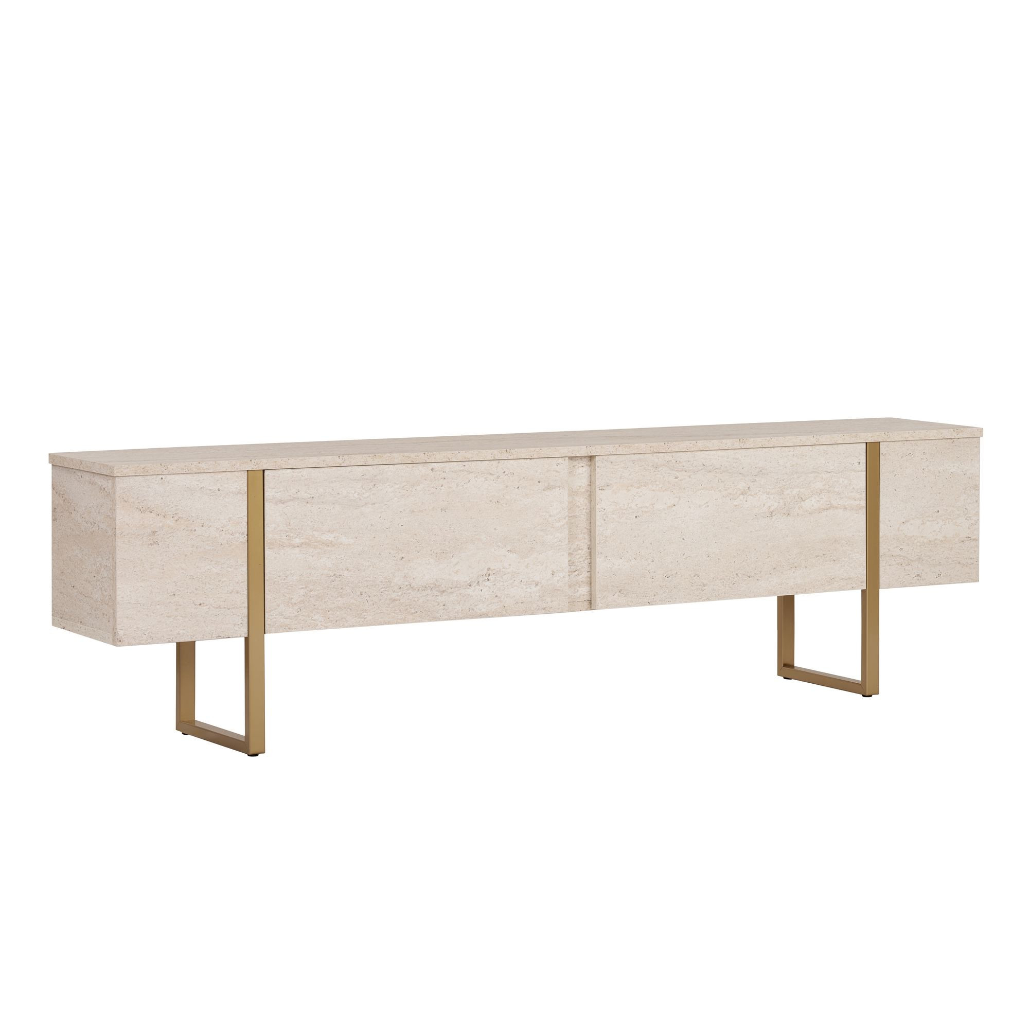 Mueble para la tele de madera <<onera>> - 180 x 30 x 50 cm - travertino / d