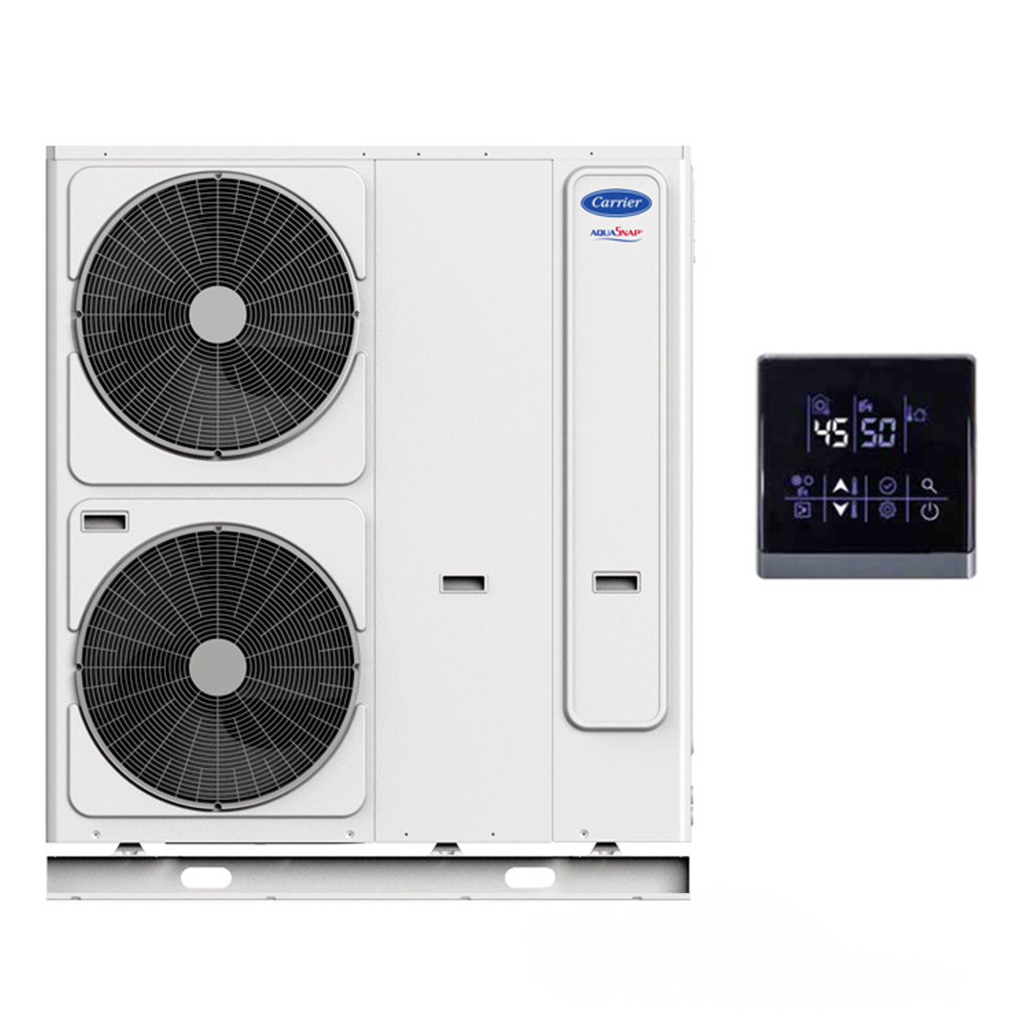 Bomba de calor aire/agua monofásica aquasnap con booster eléctrico carrier