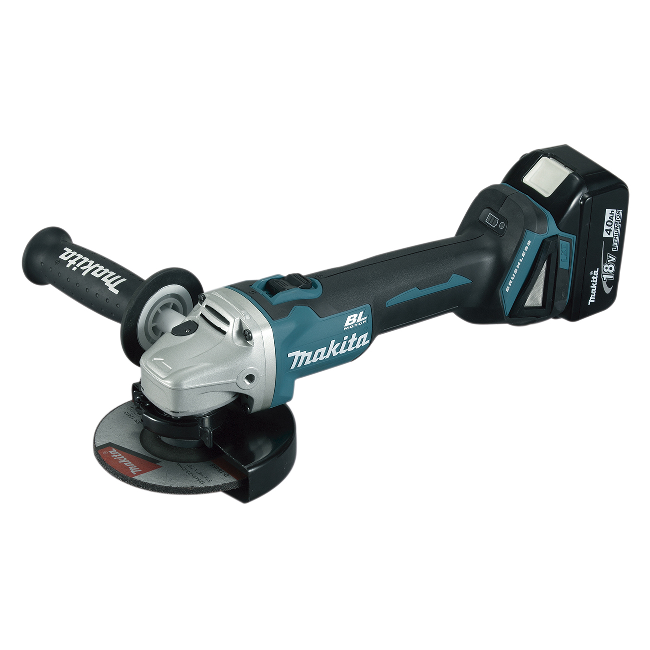 Amoladora ø 125 mm 18 v li-ion - Makita - con 2 baterías 4ah 18v - cargador