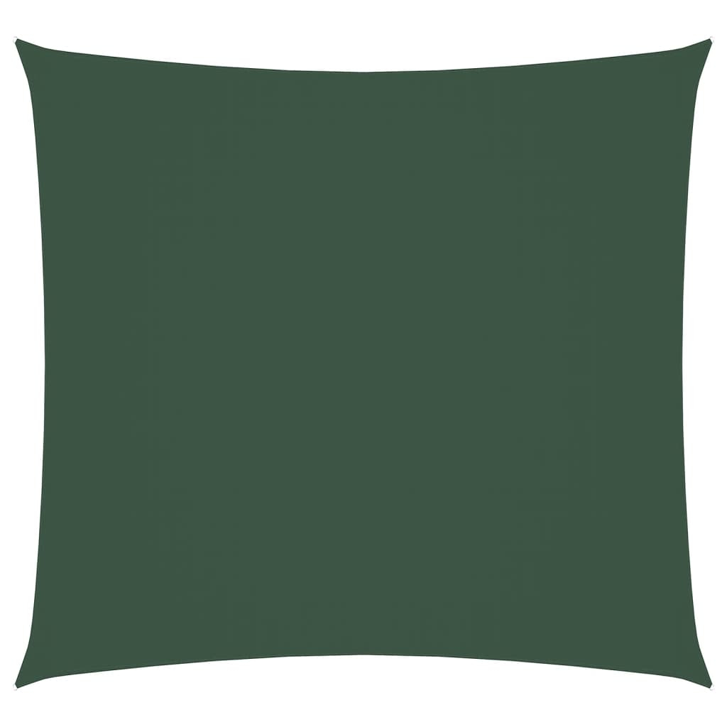 vidaXL toldo de vela cuadrado tela oxford verde oscuro 6x6 m