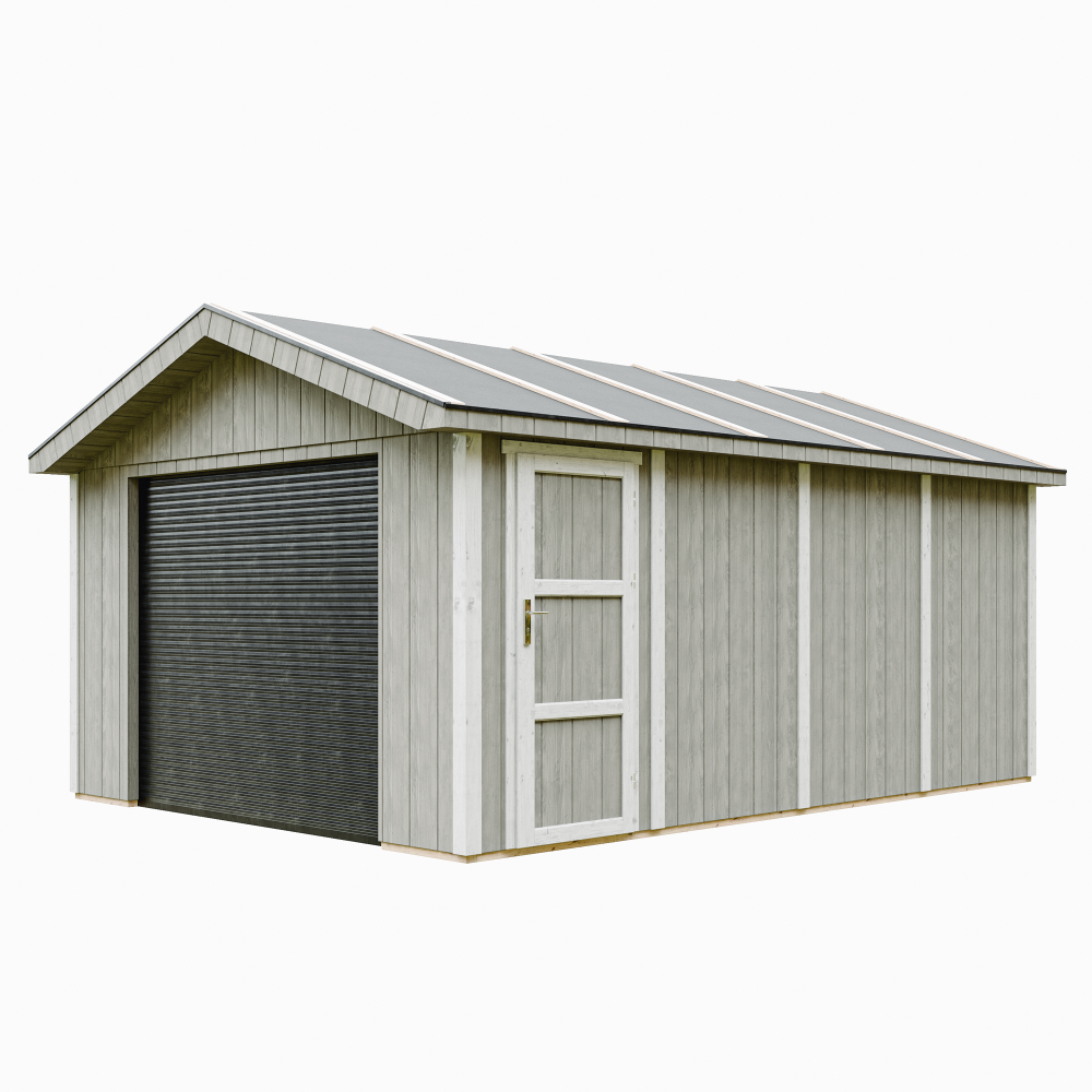 Garaje Timbela m991b-tundra grey, 17 m², premium, 378×530 cm