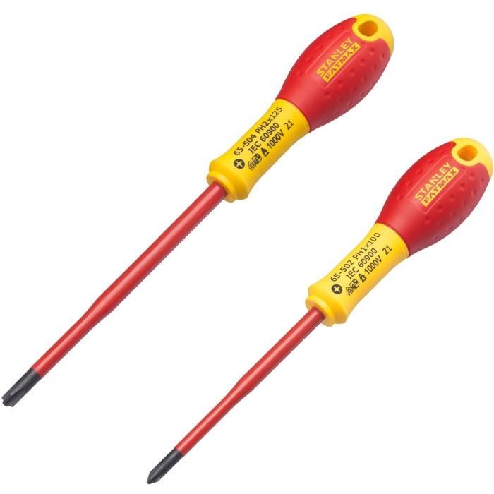 Juego de 2 destornilladores - stanley fatmax - fmht0-62648 - aislados 1000v