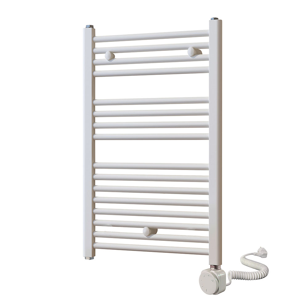 Kibath secatoallas radiador eléctrico de 80 cm x 50 cm blanco de acero