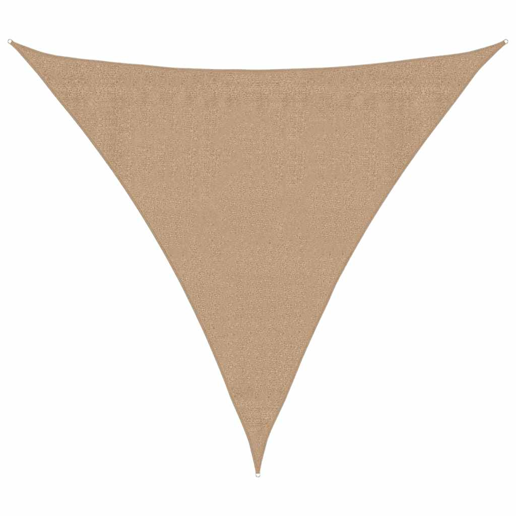vidaXL toldo de vela hdpe gris taupe 160 g/m² 3,6x3,6x3,6 m