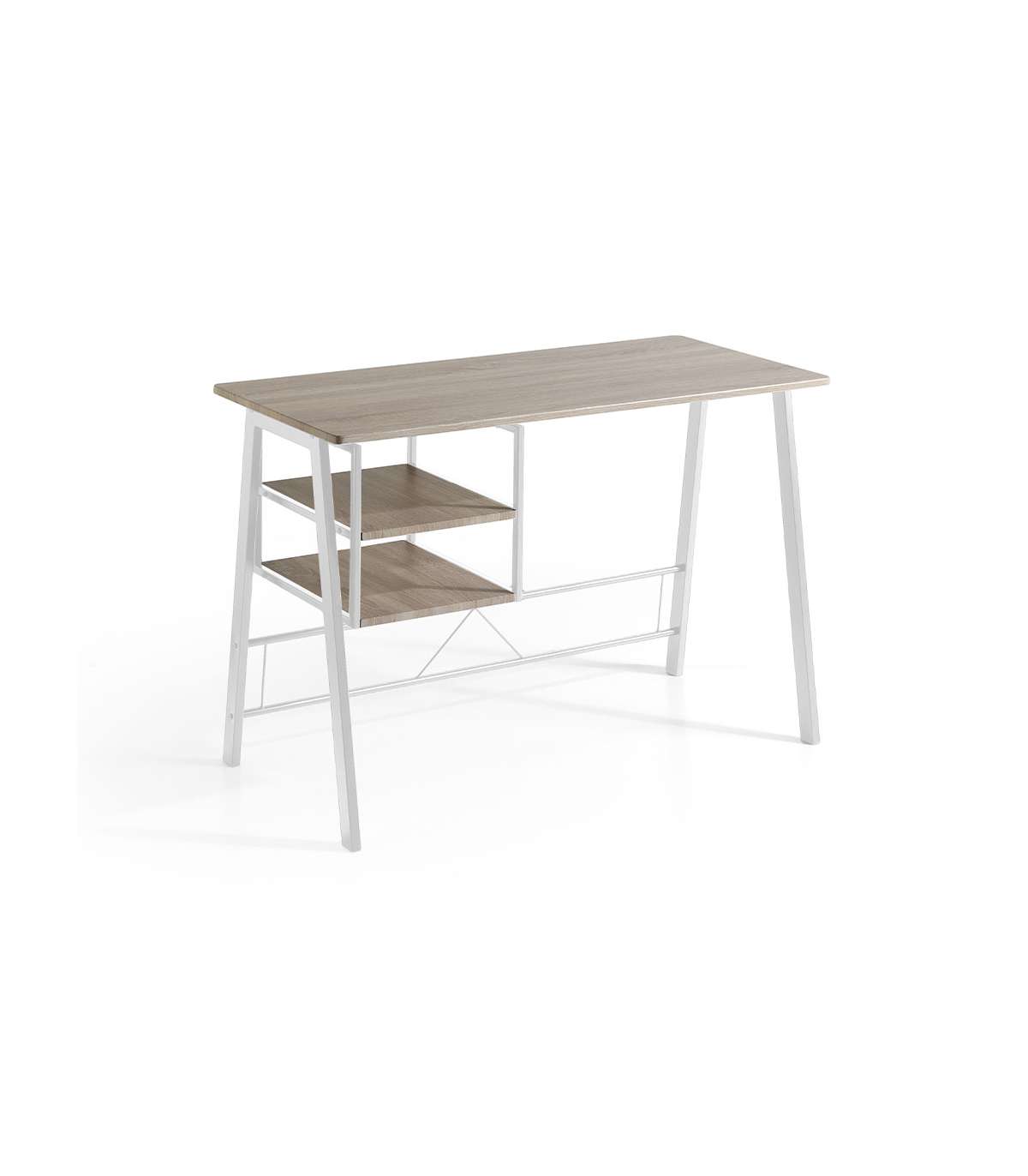 Mesa escritorio con baldas ines para espacio organizado