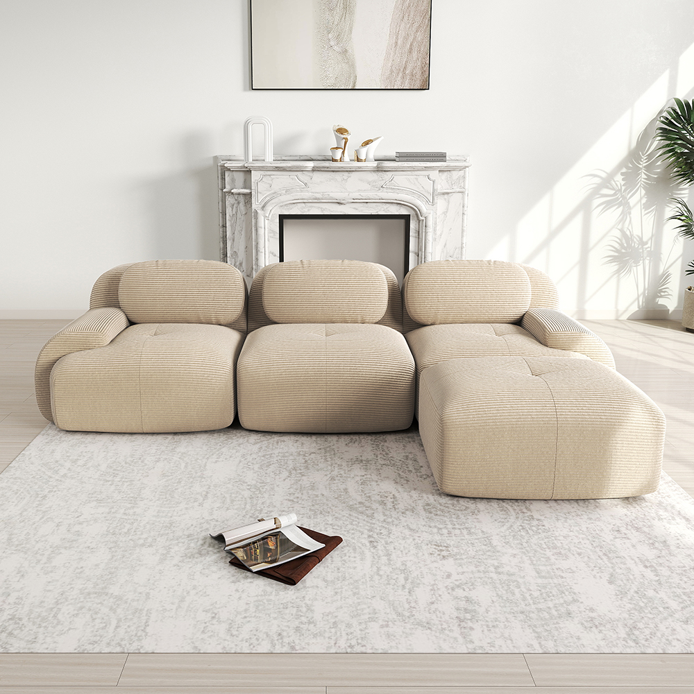Komhtom,sofá modular, pana,beige