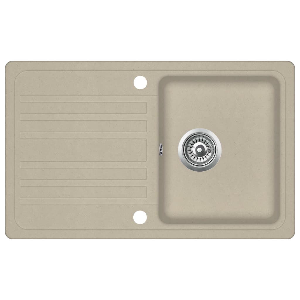 Fregadero de cocina de un seno 76,5 x 46