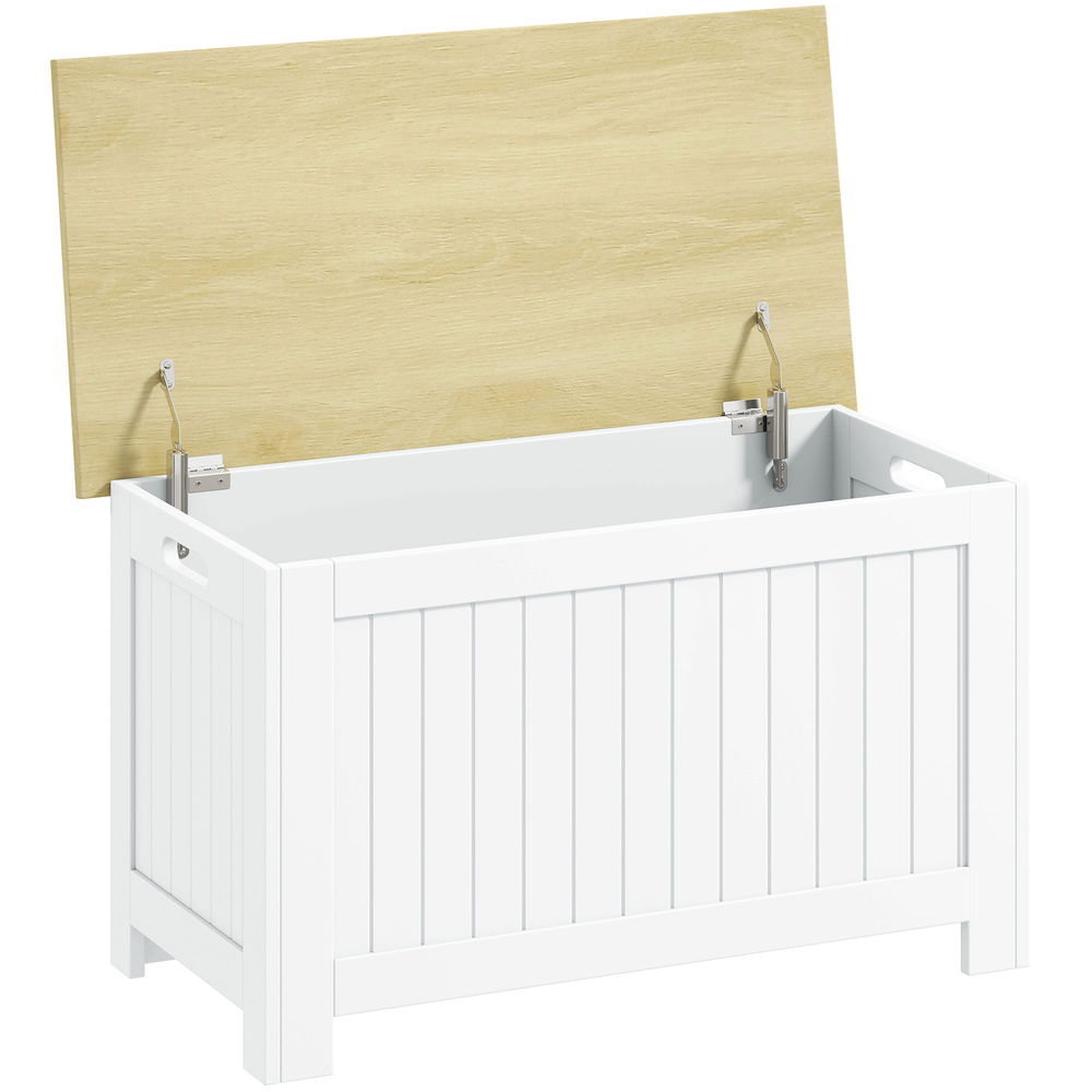 Baúl de almacenaje 80.5x40x46.4 cm mdf color marrón Homcom
