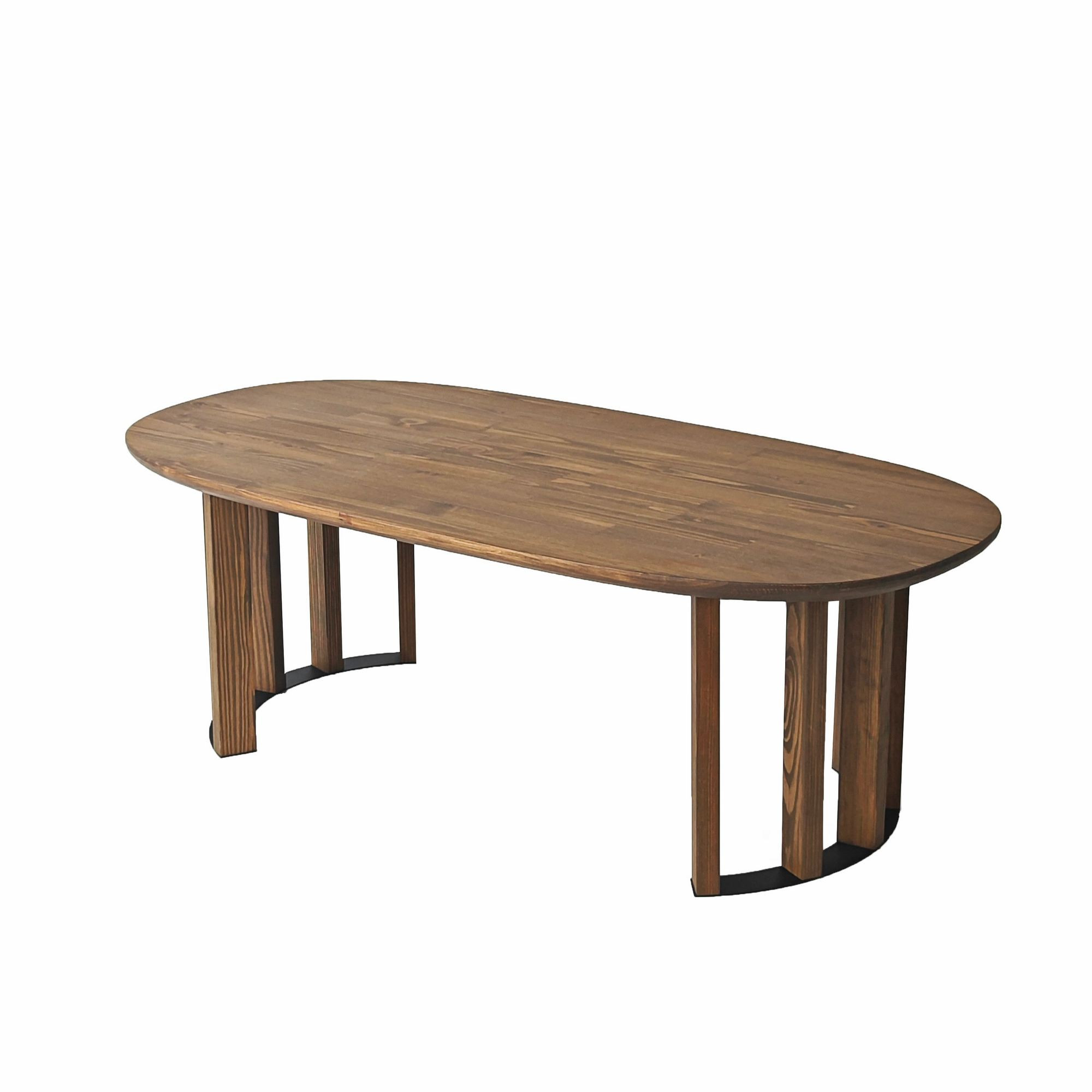 Mesa baja de madera "elysia" - 120 x 60 x 40 cm - marrón