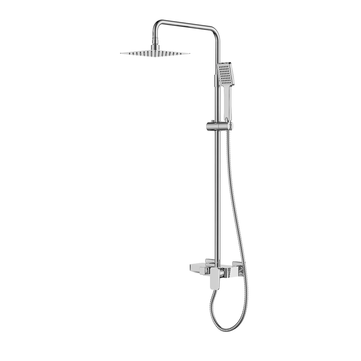 Mice - columna de ducha monomando con barra extensible colorcromo