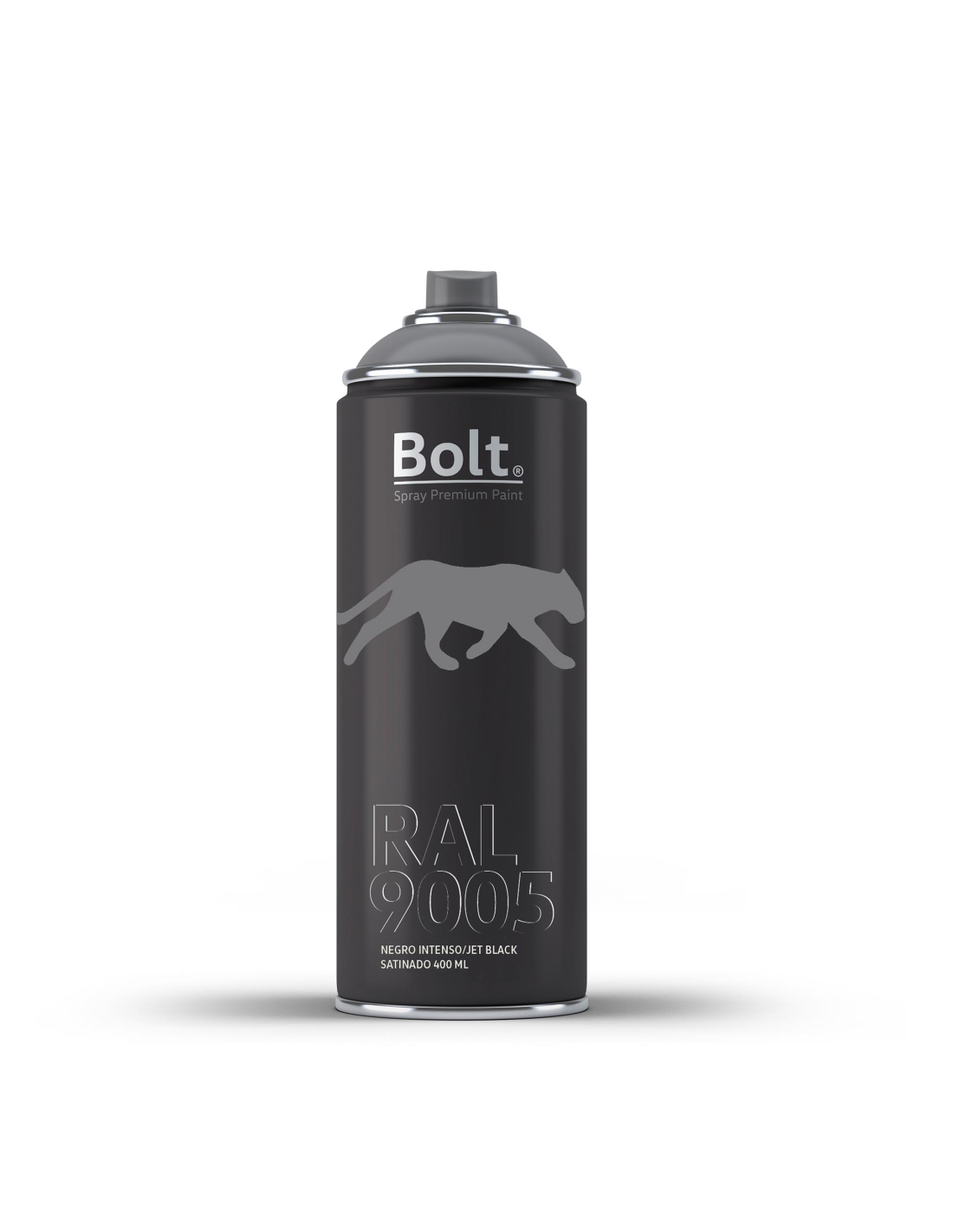 Spray bolt premium acrilico satinado ral 400 ml (ral 9005 negro intenso)