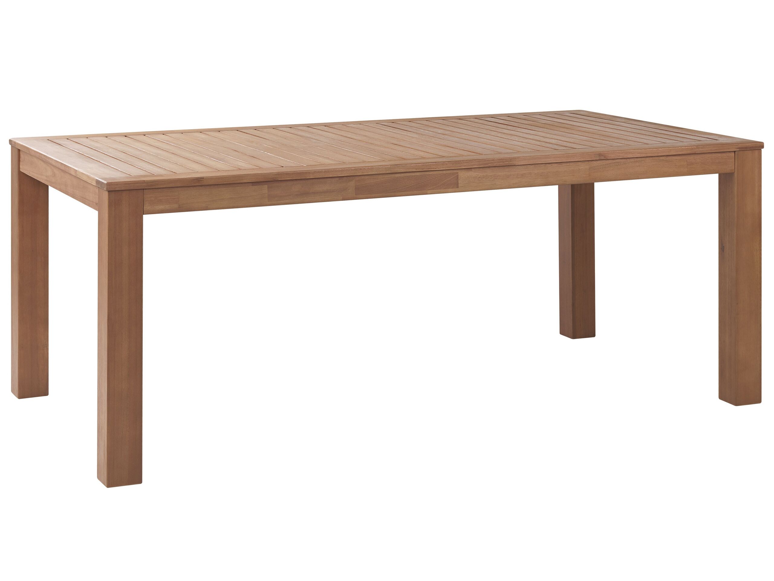 Mesa de jardín monsano 190 cm 105 cm madera de eucalipto marrón