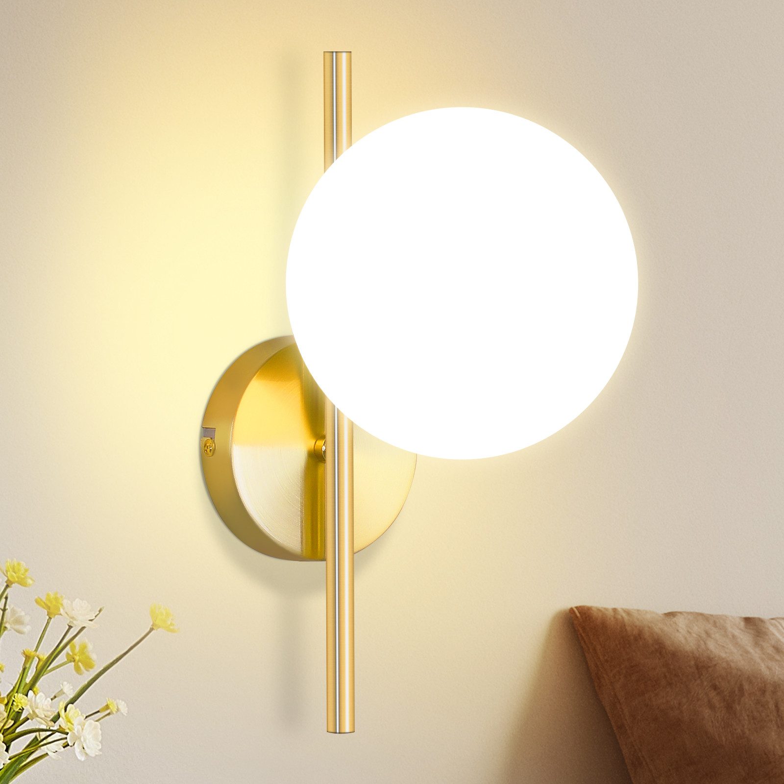 Nettlife aplique pared E27 blanco 30x15