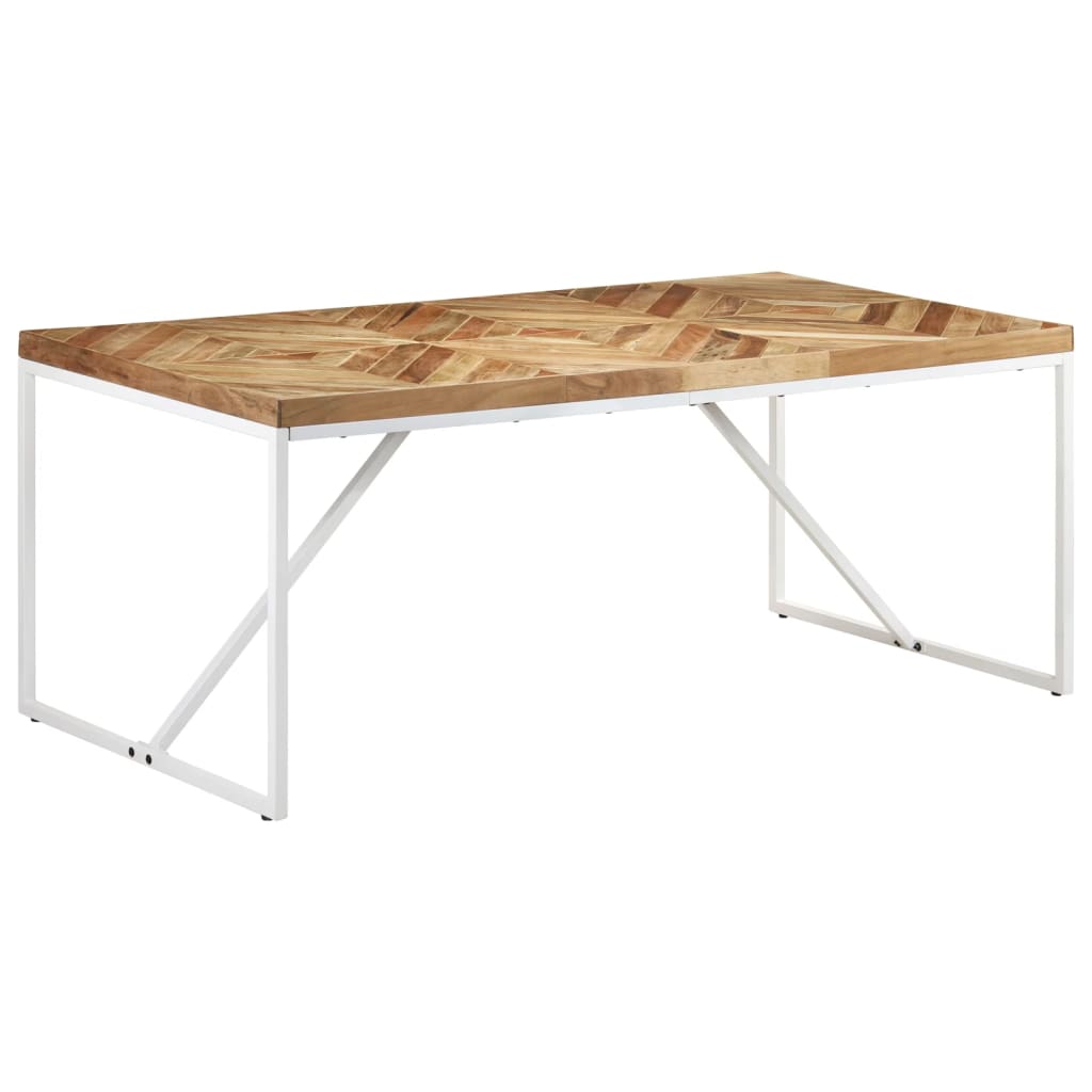 Mesa de comedor madera maciza de acacia y mango 180x90x76 cm oif426776