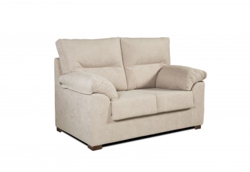 Sofa 3 plazas ambar en tela antimanchas 185x90x105 beige