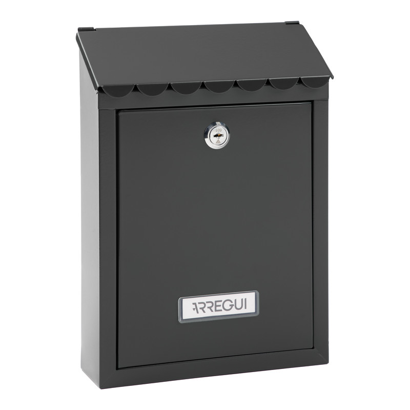 Arregui civic e5724-c buzón exterior de acero, buzón de pared pequeño