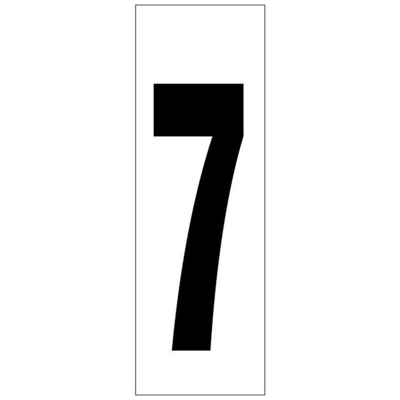 Numero adhesivo 46x140 mm. nº 7
