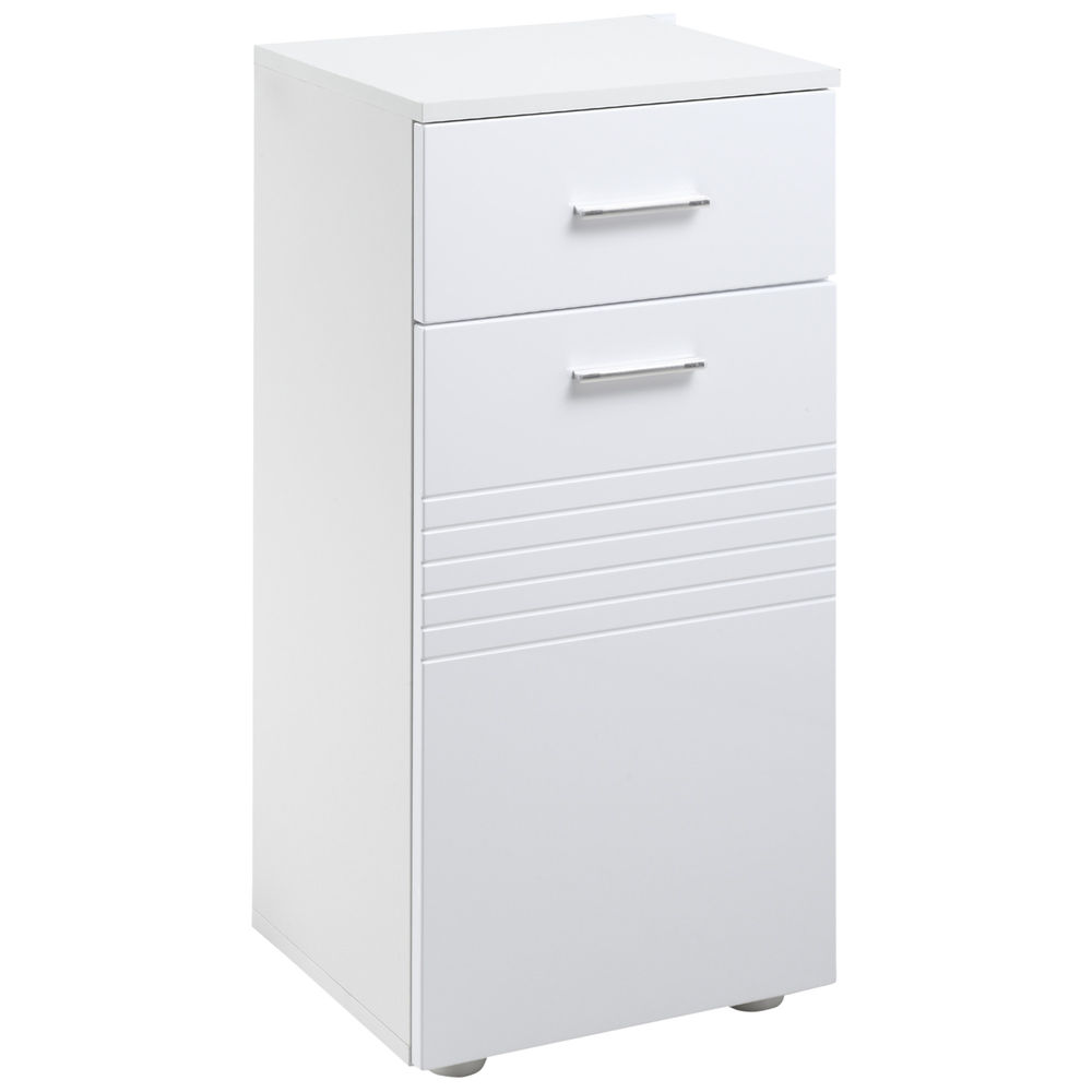Armario de baño 35x30x77.5 cm color blanco kleankin