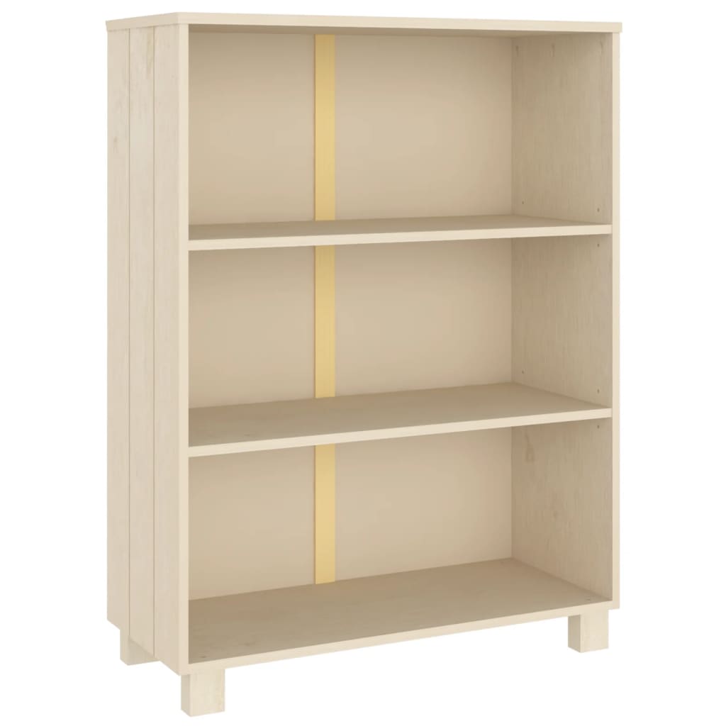 vidaXL estantería hamar madera pino maciza marrón miel 85x35x112 cm