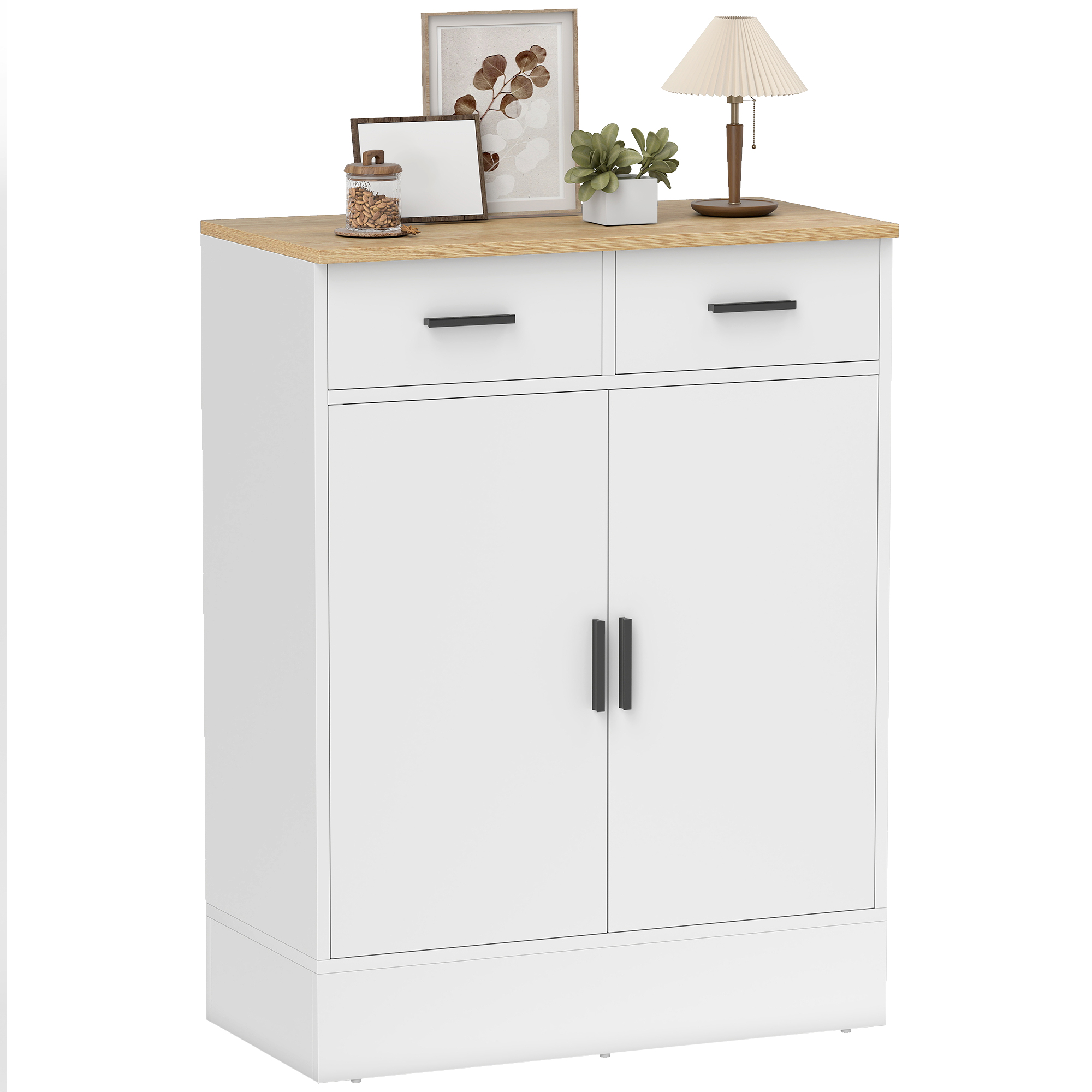 Aparador tablero de partículas blanco 68.6x35x90.3 cm