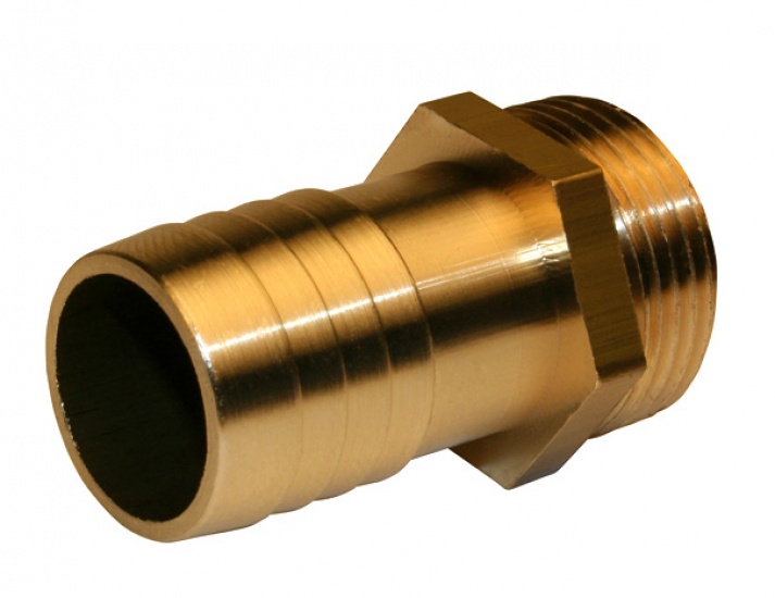 Racor de compresión acanalado de latón m 15 x 21 para por tubo