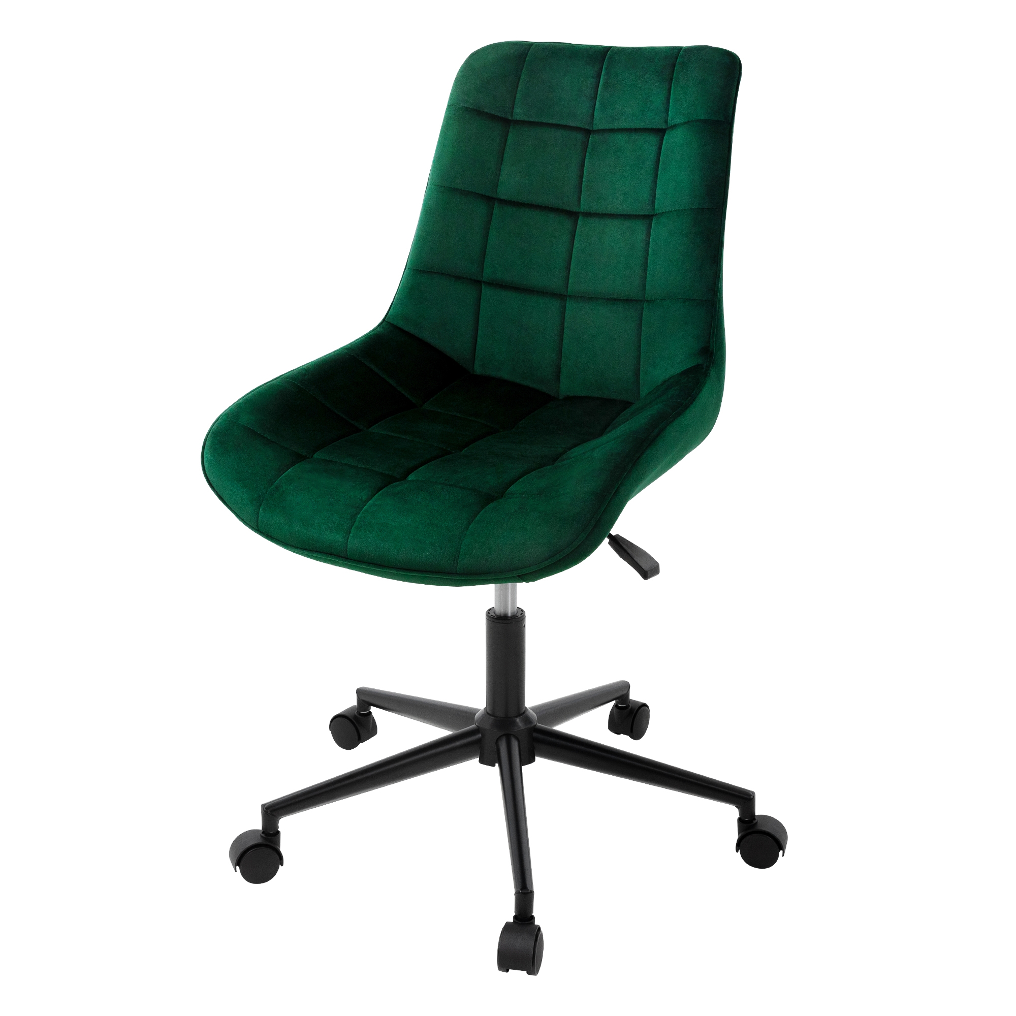 Silla de oficina / escritorio asiento ergonómico de terciopelo verde