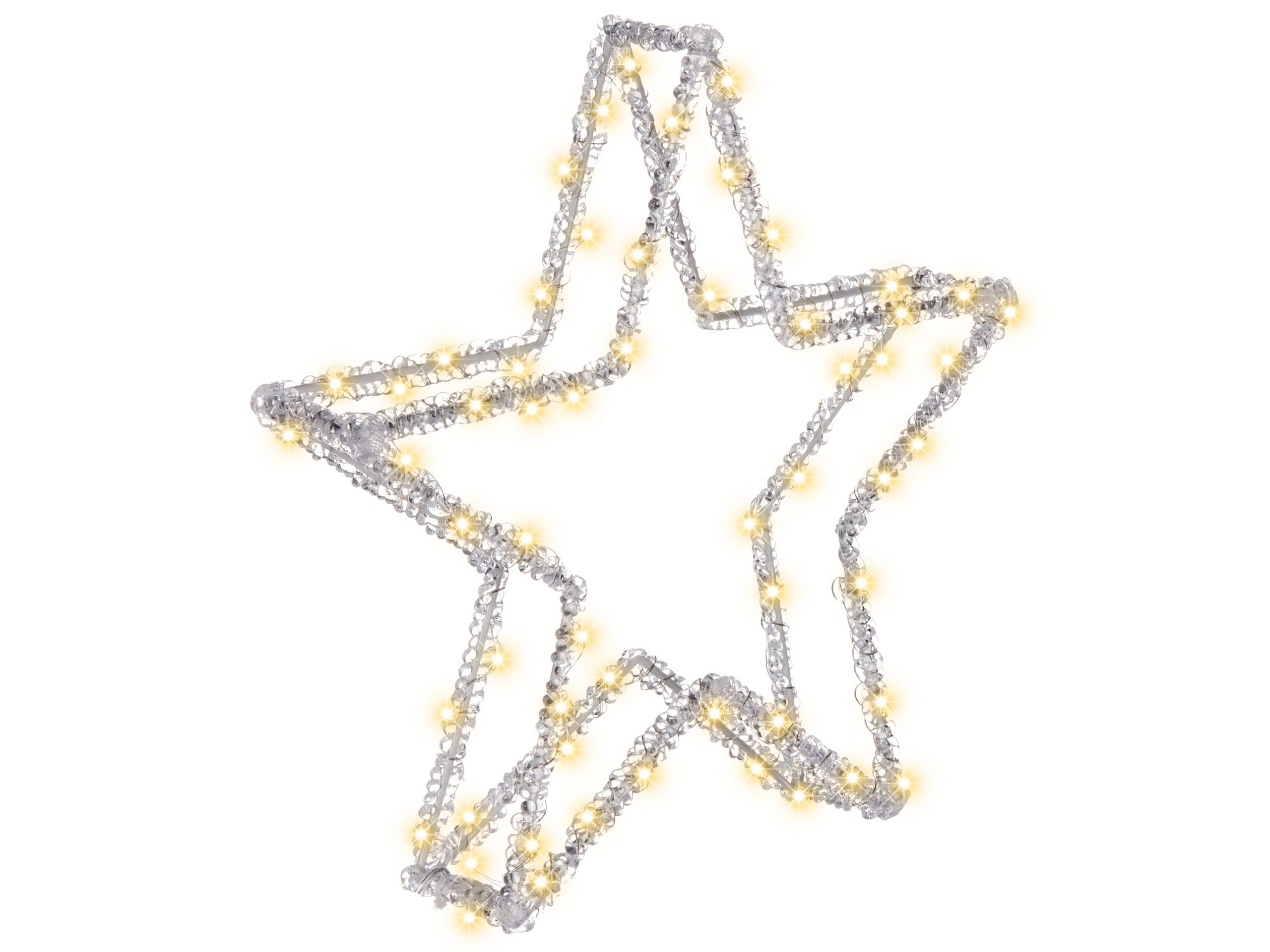 Decoración de exterior LED simo 31 cm estrella blanco