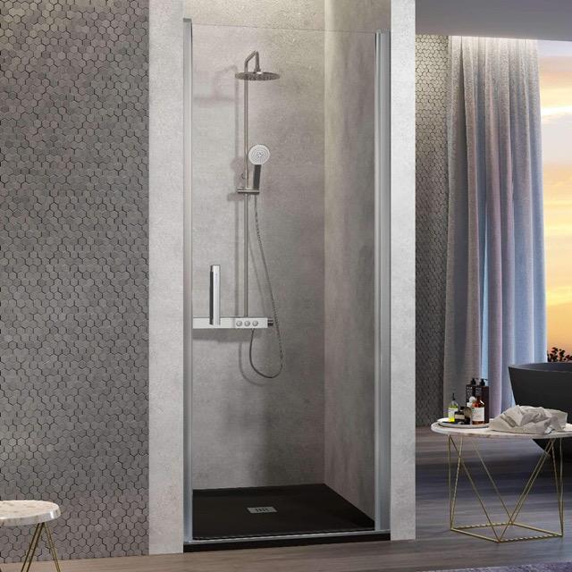 Puerta abatible de ducha nardi 55-59 cm