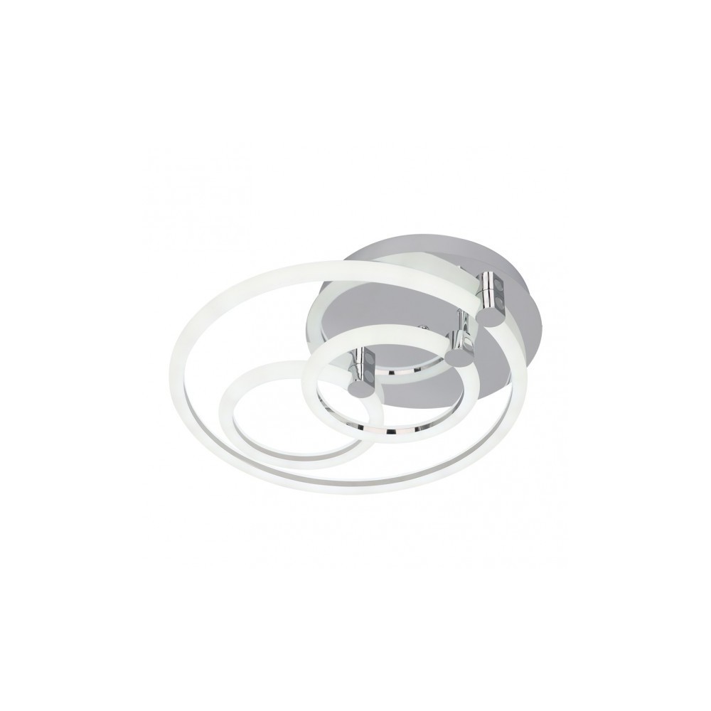 Plafón LED - fabrilamp 172083020 - cromo - 68w - mando a distancia y regula