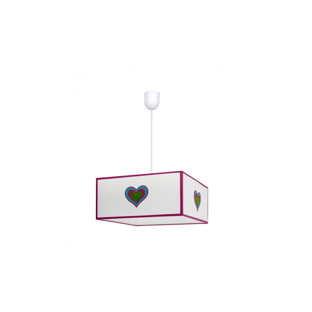 Fab 117493501 | coLGante amor 1xE27 blanco/rosa regx35x35