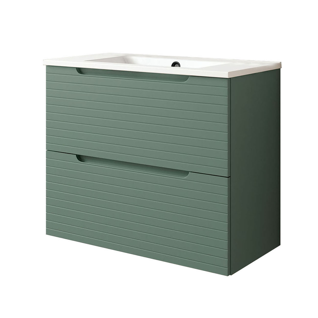 Móveis banho lavatório, boreal 60x45 cm lake green 2 gavetas suspensas